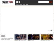 Tablet Screenshot of paramountstyles.com